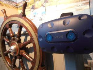 VR Headset and wheel 